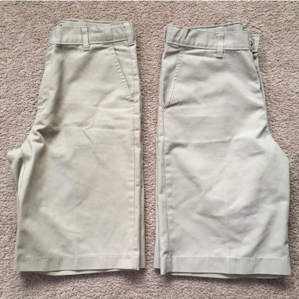 Dickies Flat Front Chinos Khaki Tan Uniform Shorts